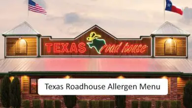 Texas Roadhouse Allergen Menu